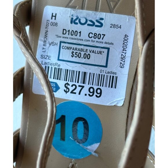 Light Brown Tan Colored High Heeled Dress Shoes Women's Size 10M (NWT-READ) - Picture 15 of 16